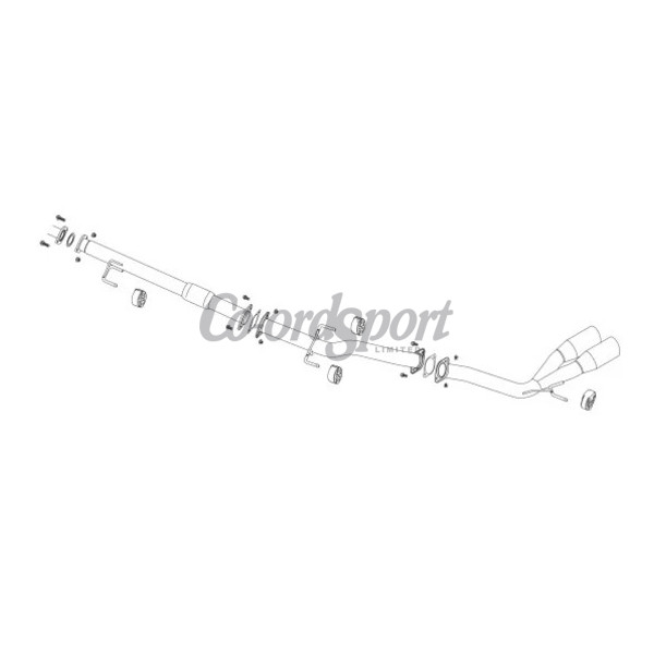 Fujitsubo Authorize S Exhaust TOYOTA HILUX 2.4 DT GUN125 2GD-FTV image