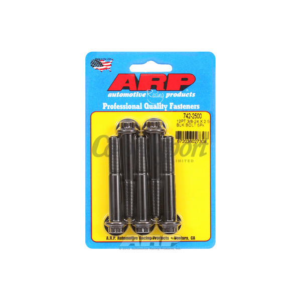 ARP 3/8-24 x 2.500 12pt black oxide bolts image