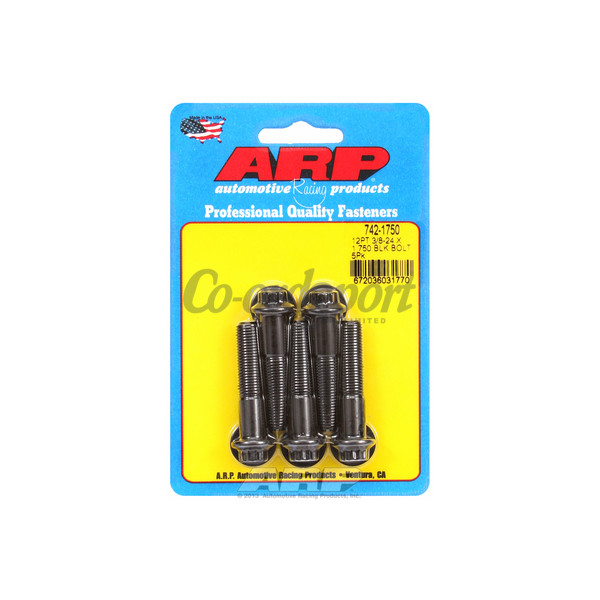ARP 3/8-24 x 1.750 12pt black oxide bolts image