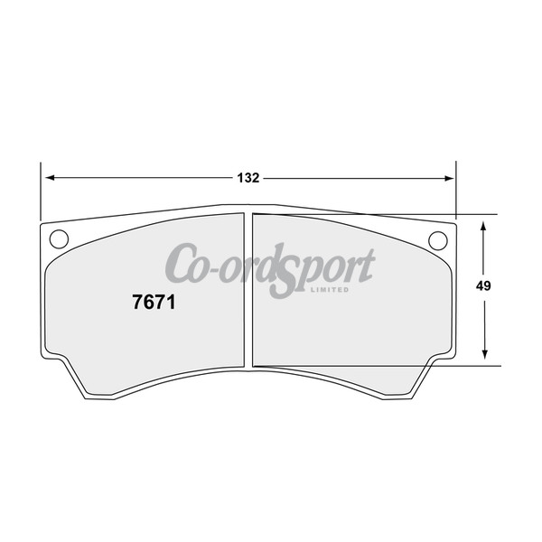 PFC 7671 Z-RATED BRAKE PAD SET image