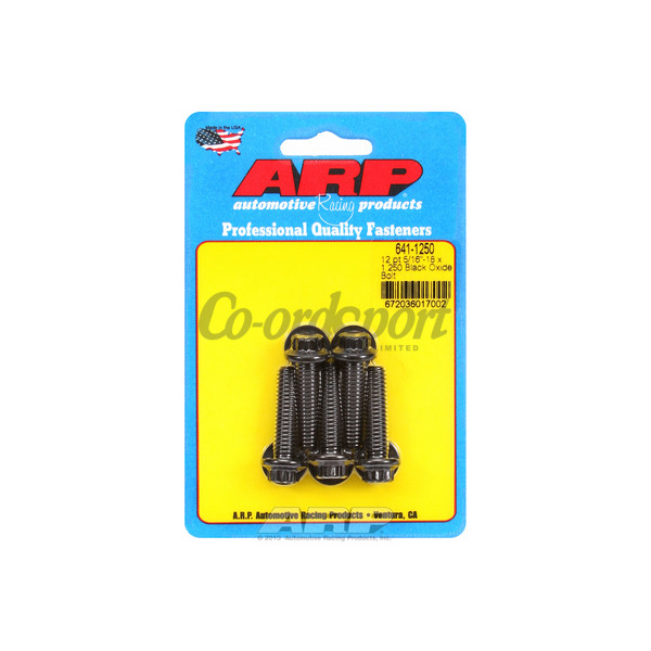ARP 5/16-18 x 1.250 12pt black oxide bolts image