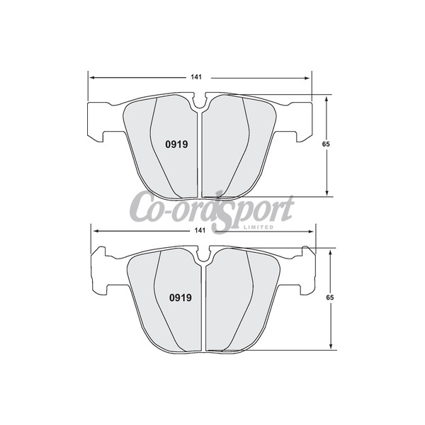 PFC 0919 Race Pad Set - 11 Compound 16 mm image