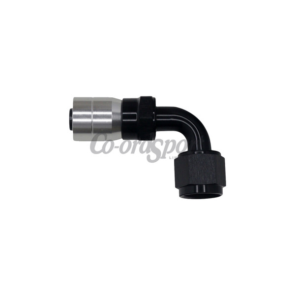 DW 8AN Female Swivel 90-Degree Crimping Style Hose End CPE  Anodi image