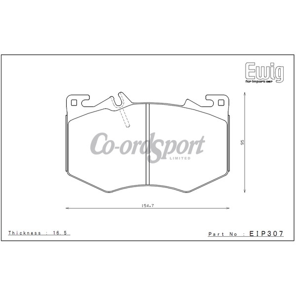 Endless Brake Pads ME22 Compound MERCEDES W177 A35 AMG Front image