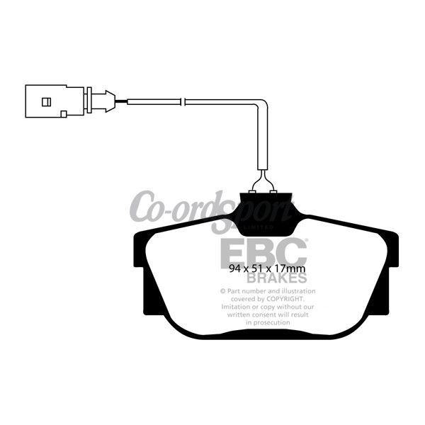 EBC Ultimax OEM Replacement Brake Pads image