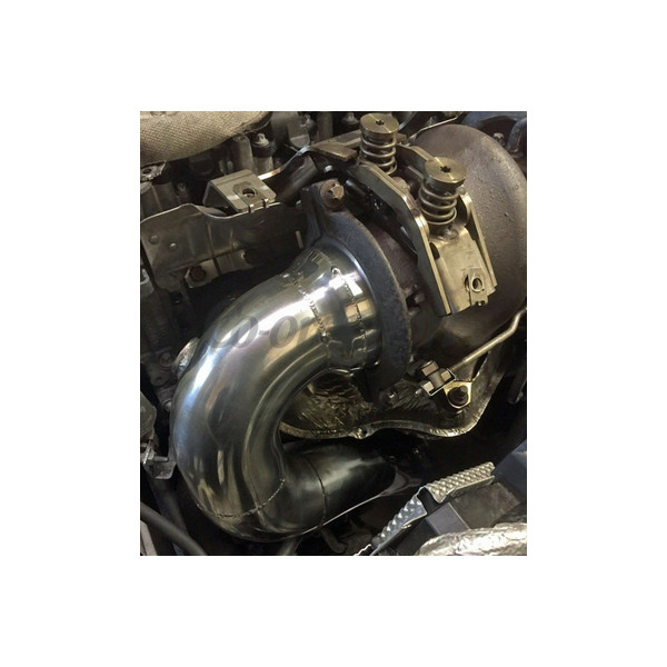 Mongoose 4in Cat Replacement Downpipe for Mercedes AMG A45 image