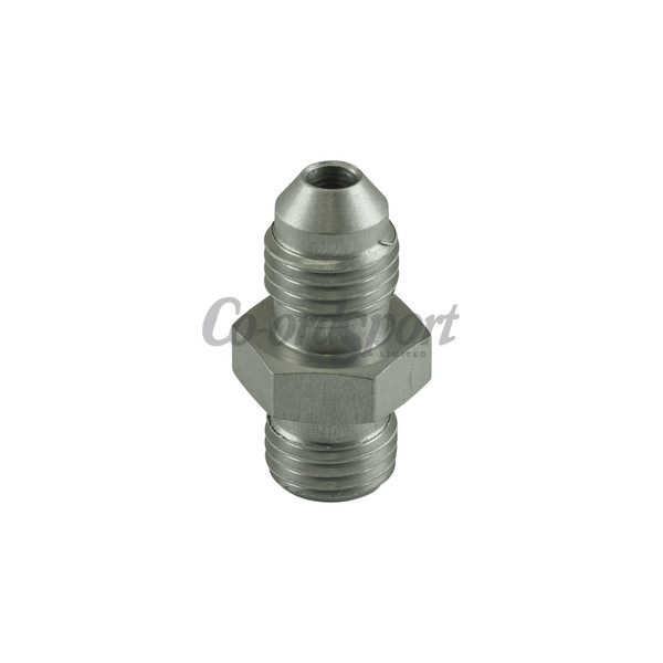 Turbosmart Fitting -4 AN Flare to -4 AN ORB Male Straight  Silver image