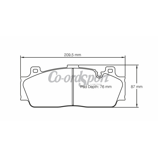 Pagid racing brake pads - RSL29 BMW M2 COMP frt image