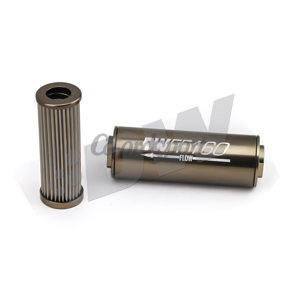 DW In-line fuel filter element and housing kit  stainless st image