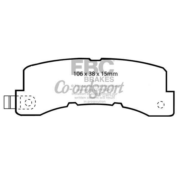 EBC Ultimax OEM Replacement Brake Pads image