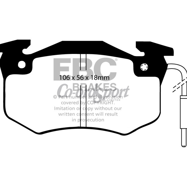 EBC Ultimax OEM Replacement Brake Pads image