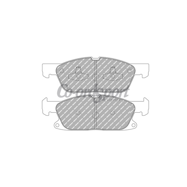 Ferodo DS2500 Front Brake Pads Ford Focus IV 2.3 ST Galaxy S-Max image