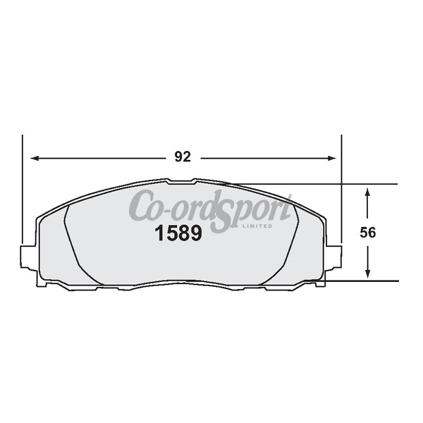 PFC 1589 Carbon Metallic Brake Pad Set image