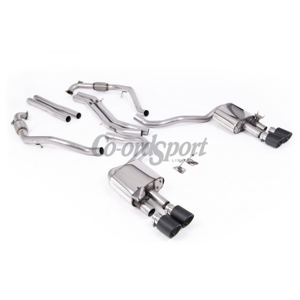 Milltek Exhaust - Cat Back Non-Resonated Louder with Quad JET-100 image