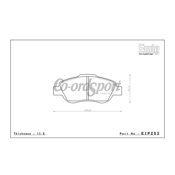 Endless Brake Pads N36SP Compound image