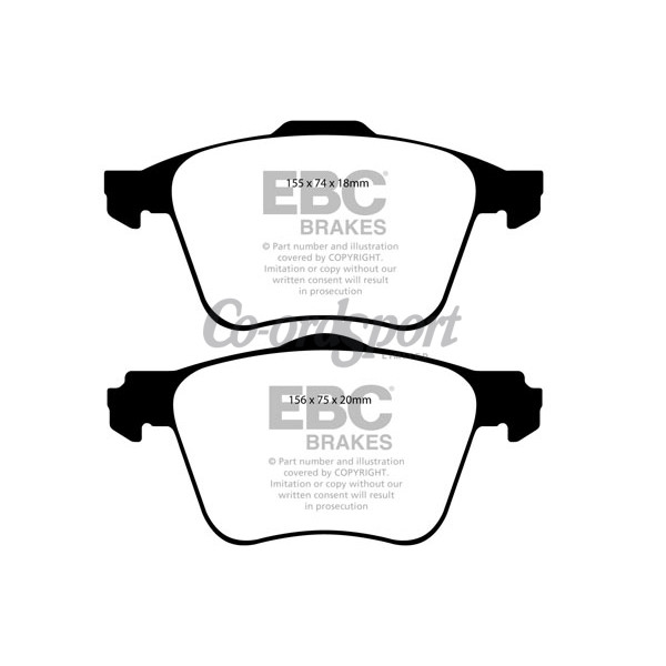 EBC Ultimax OEM Replacement Brake Pads image