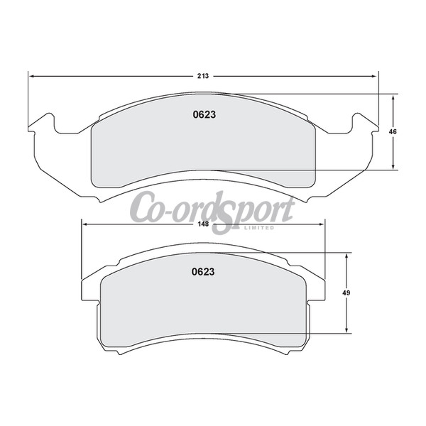 PFC 623 CARBON METALLIC BRAKE PAD SET image