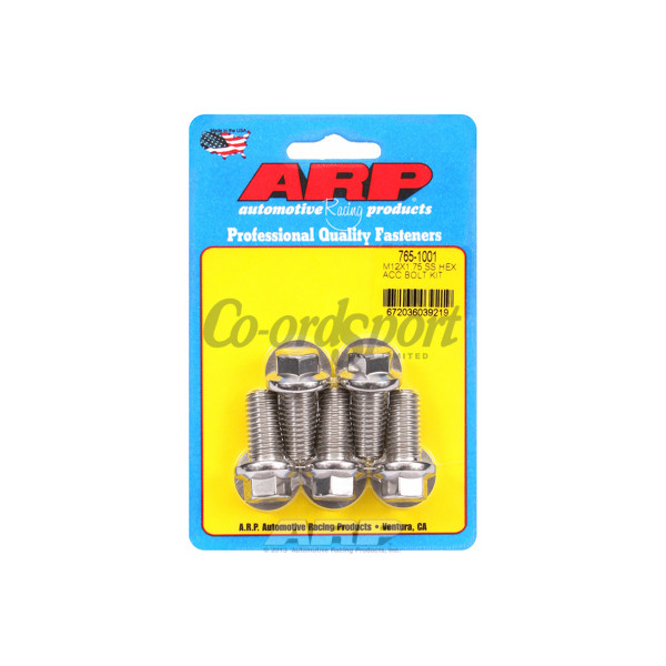 ARP M12 x 1.75 x 25 hex SS bolts image