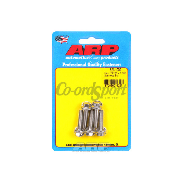 ARP 1/4-20 x 1.000 hex SS bolts image