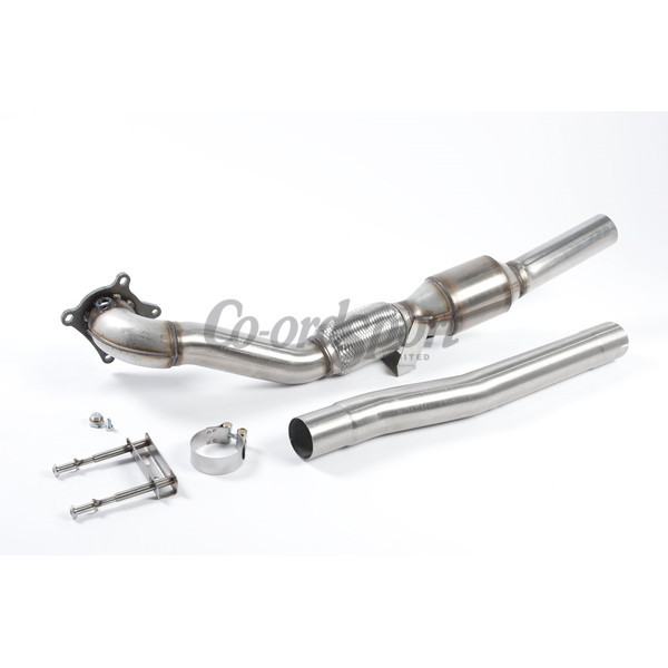 Milltek Large Bore Downpipe and Hi-Flow Sports Cat Volkswag image