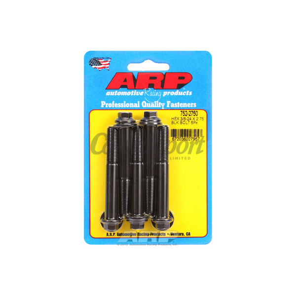 ARP 3/8-24 x 2.750 hex black oxide bolts image