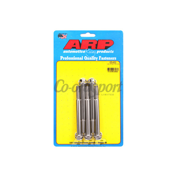 ARP 3/8-16 x 4.000 hex 7/16 wrenching SS bolts image