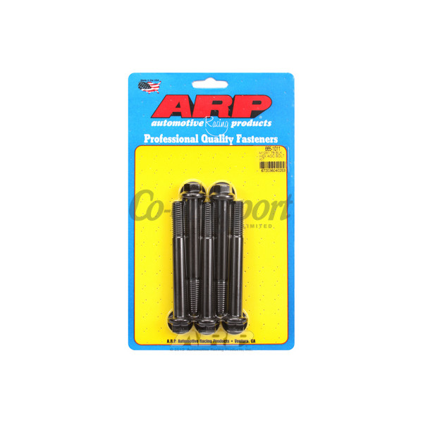ARP M12 x 1.75 x 100 hex black oxide bolts image
