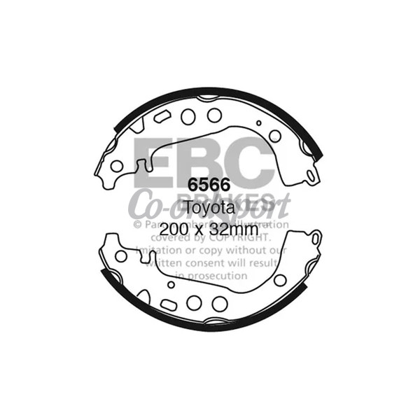 EBC BRAKE SHOE SET image