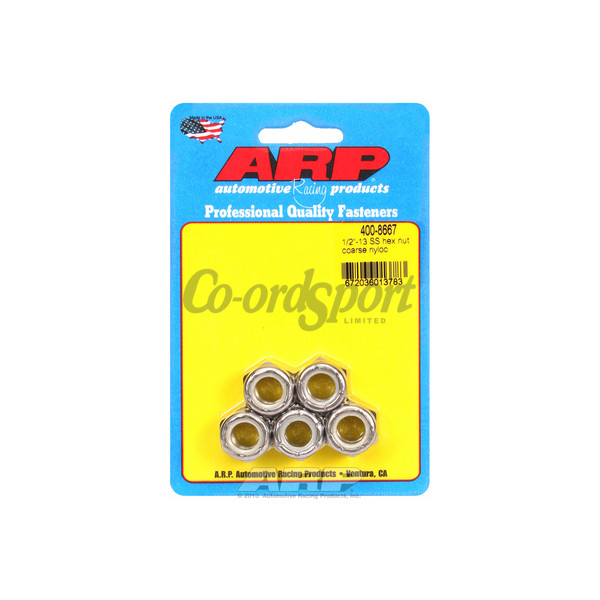 ARP 1/2-13 SS coarse nyloc hex nut kit image