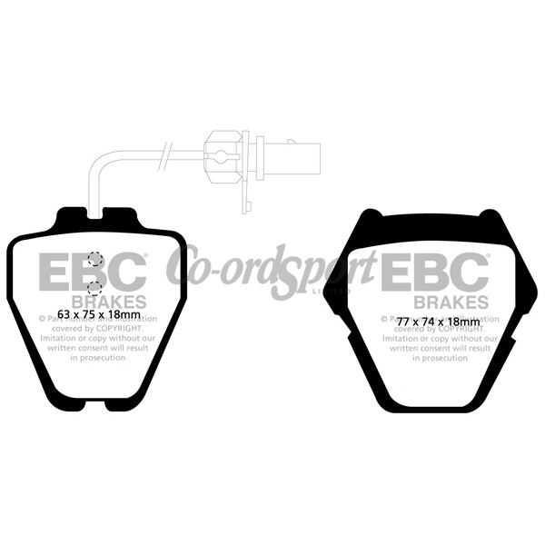 EBC Ultimax OEM Replacement Brake Pads image