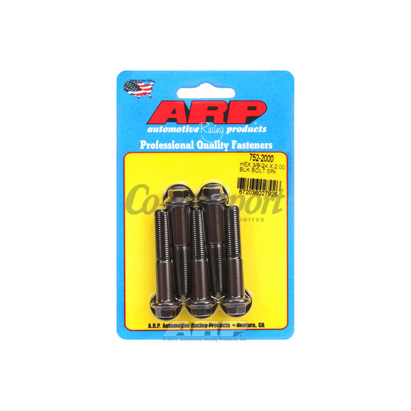 ARP 3/8-24 x 2.000 hex black oxide bolts image