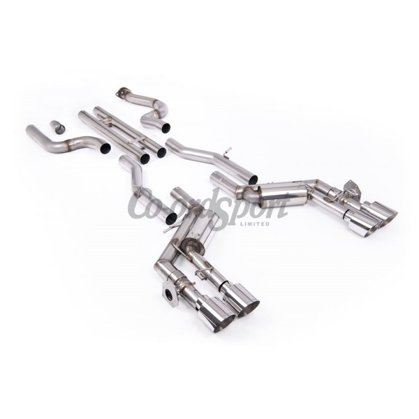 Milltek Exhaust - H-Pipe Valved System with Quad GT-115 4.5inch P image