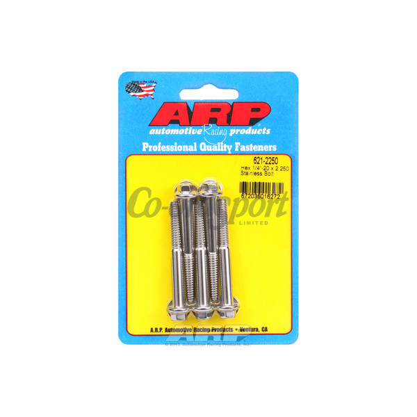 ARP 1/4-20 x 2.250 hex SS bolts image