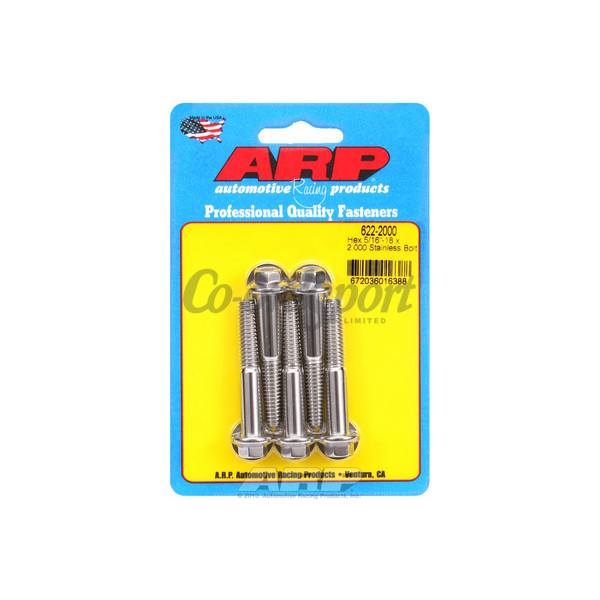 ARP 5/16-18 x 2.000 hex SS bolts image