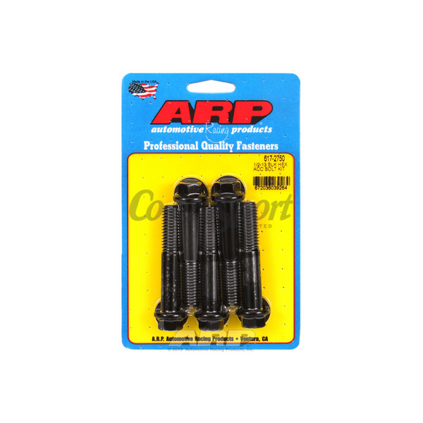 ARP 1/2-13 x 2.750 hex black oxide bolts image