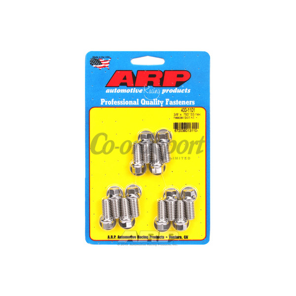 ARP 3/8 x .750 SS hex header bolt kit image