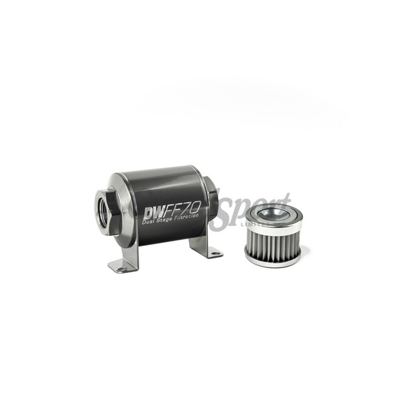 DW In-line fuel filter element and housing kit  stainless st image