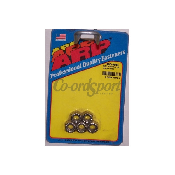 ARP 3/8-16 SS coarse nyloc hex nut kit image