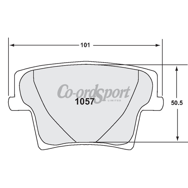 PFC 1057 Carbon Metallic Brake Pad Set image