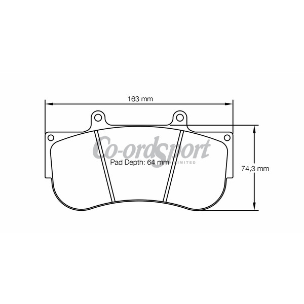 Pagid racing brake pads - RSL2 front AMG GT4 image