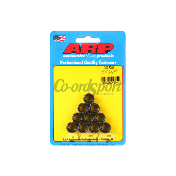 ARP M10 X 1.00 12pt nut kit image