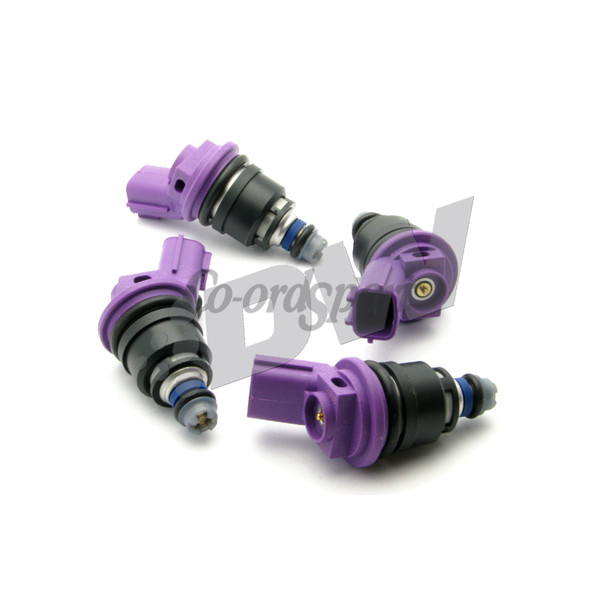 DW Set of 4 740cc Side Feed Injectors for Nissan G20/SR20/24 image