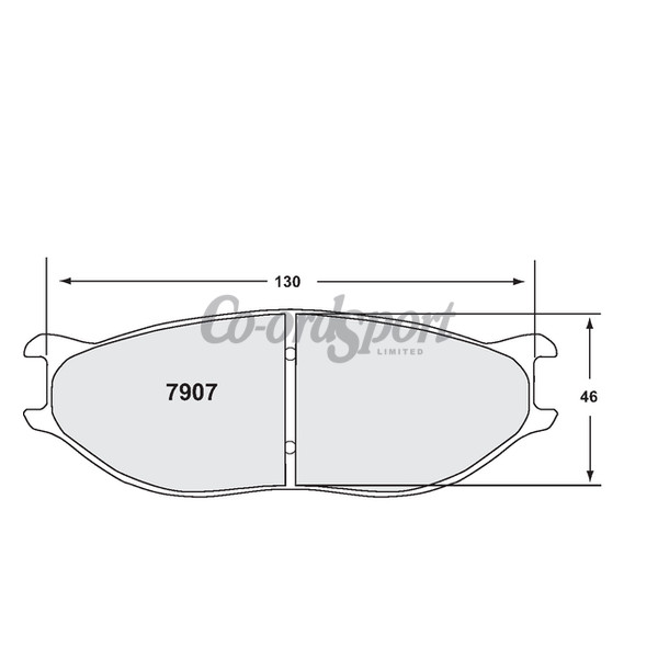 PFC 7907 Race Pad Set - 01 Compound 19 mm image