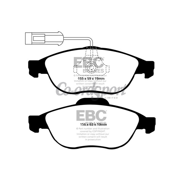 EBC Ultimax OEM Replacement Brake Pads image