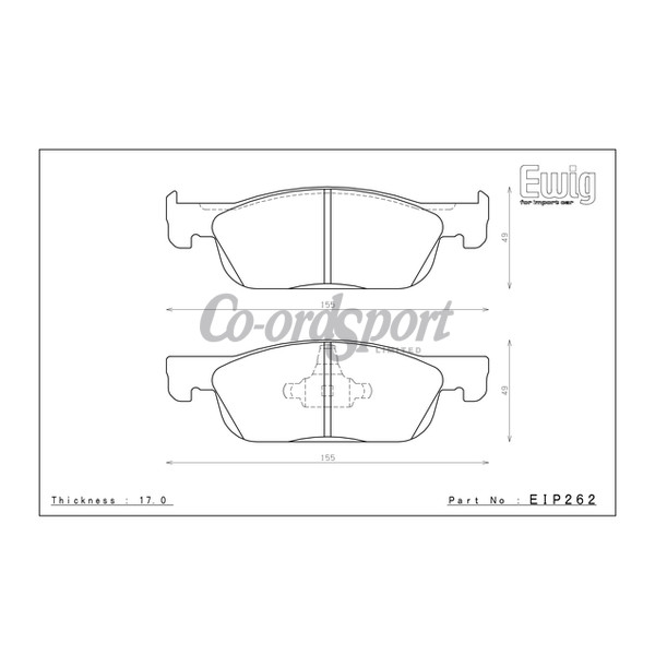 Endless Brake Pads ME22 Compound image