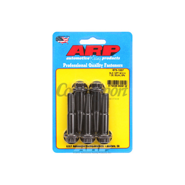 ARP M10 x 1.25 x 50 12pt black oxide bolts image