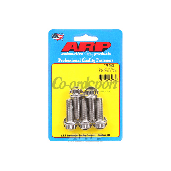 ARP M10 x 1.25 x 30 12pt SS bolts image