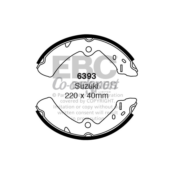 EBC BRAKE SHOE SET image