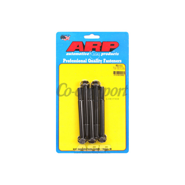 ARP M10 x 1.25 x 100 hex black oxide bolts image