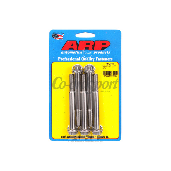 ARP 3/8-16 x 3.500 12pt 7/16 wrenching SS bolts image